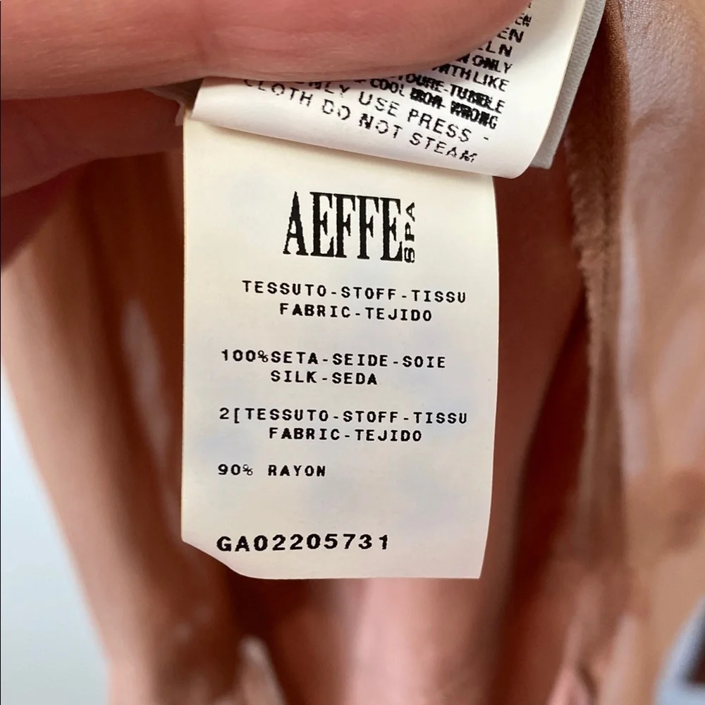 Philosophy Di Alberta Ferretti Lace Trimmed Silk Blouse size 10 made in Italy - Picture 5 of 9